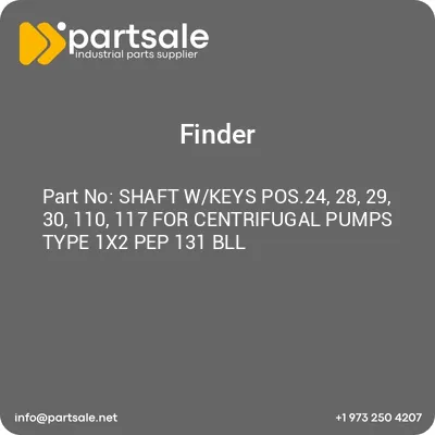 shaft-wkeys-pos24-28-29-30-110-117-for-centrifugal-pumps-type-1x2-pep-131-bll