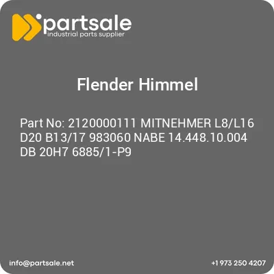 2120000111-mitnehmer-l8l16-d20-b1317-983060-nabe-1444810004-db-20h7-68851-p9