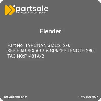 typenan-size212-6-seriearpex-arp-6-spacer-length-280-tag-nop-481ab