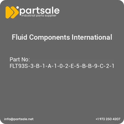 fluid-components-international-flt93s-3-b-1-a-1-0-2-e-5-b-b-9-c-2-1