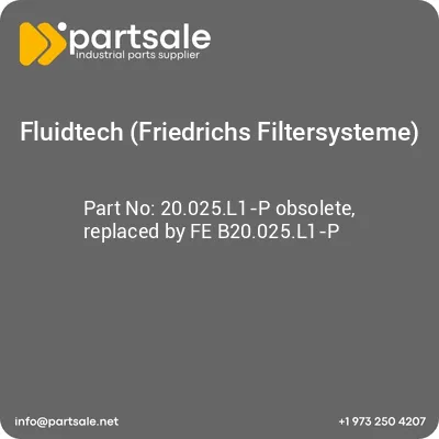 fluidtech-friedrichs-filtersysteme-20025l1-p-obsolete-replaced-by-fe-b20025l1-p