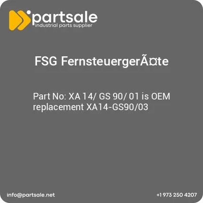 fsg-fernsteuergerate-xa-14-gs-90-01-is-oem-replacement-xa14-gs9003