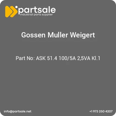 gossen-muller-weigert-ask-514-1005a-25va-kl1