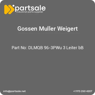 gossen-muller-weigert-dlmqb-96-3pwu-3-leiter-bb