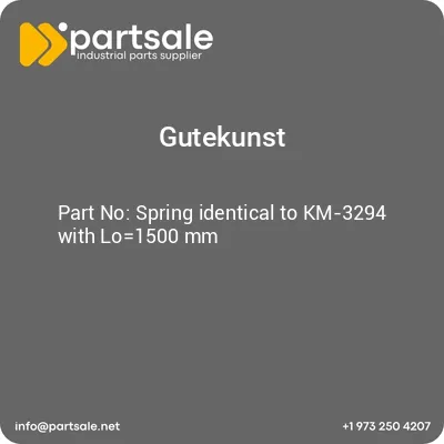 gutekunst-spring-identical-to-km-3294-with-lo1500-mm