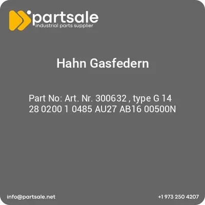 hahn-gasfedern-art-nr-300632-type-g-14-28-0200-1-0485-au27-ab16-00500n