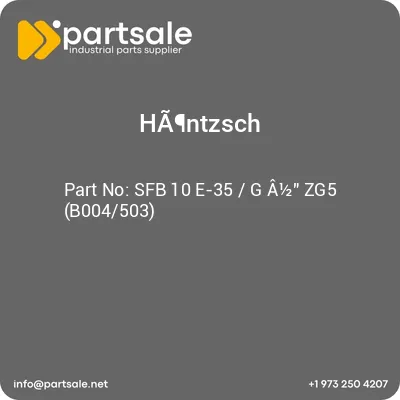 hantzsch-sfb-10-e-35-g-a12-zg5-b004503