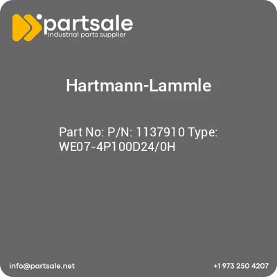 hartmann-lammle-pn-1137910-type-we07-4p100d240h