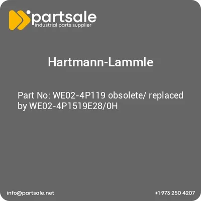 hartmann-lammle-we02-4p119-obsolete-replaced-by-we02-4p1519e280h