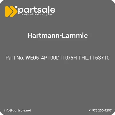 hartmann-lammle-we05-4p100d1105h-thl1163710