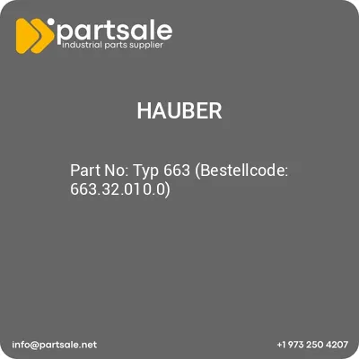 hauber-typ-663-bestellcode-663320100