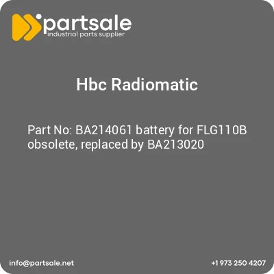 hbc-radiomatic-ba214061-battery-for-flg110b-obsolete-replaced-by-ba213020