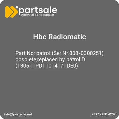 patrol-sernr808-0300251-obsoletereplaced-by-patrol-d-130511pd11014171de0