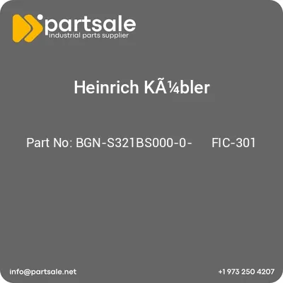 heinrich-ka14bler-bgn-s321bs000-0-fic-301