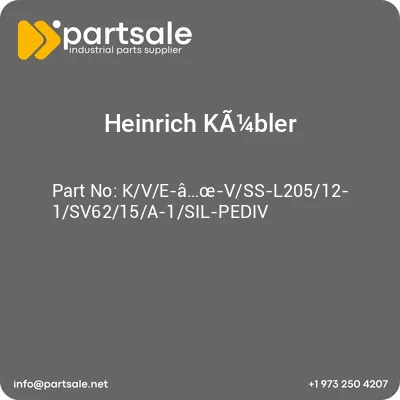 heinrich-ka14bler-kve-a-vss-l20512-1sv6215a-1sil-pediv