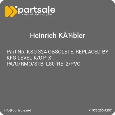 heinrich-ka14bler-ksg-324-obsolete-replaced-by-kfg-level-kop-x-paurmostb-l80-re-2pvc