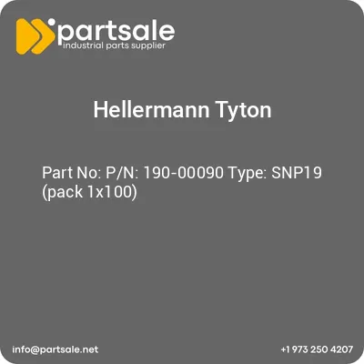 pn-190-00090-type-snp19-pack-1x100