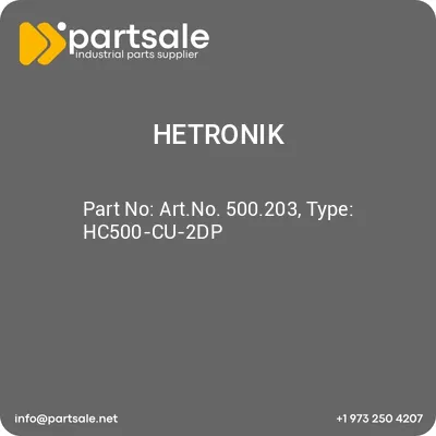 hetronik-artno-500203-type-hc500-cu-2dp