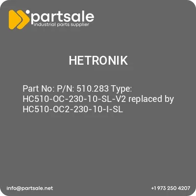 pn-510283-type-hc510-oc-230-10-sl-v2-replaced-by-hc510-oc2-230-10-i-sl