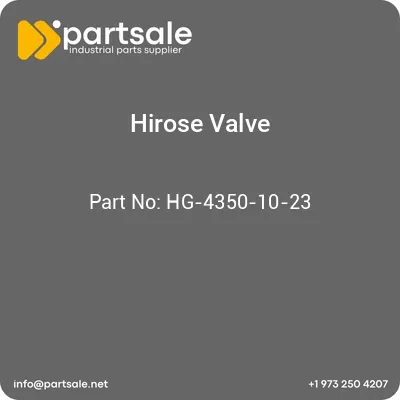 hirose-valve-hg-4350-10-23