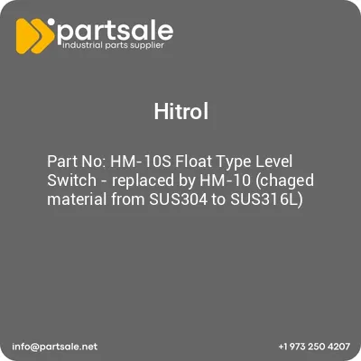 hitrol-hm-10s-float-type-level-switch-replaced-by-hm-10-chaged-material-from-sus304-to-sus316l