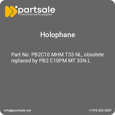 holophane-pb2c10-mhm-t33-nl-obsolete-replaced-by-pb2-c10pm-mt-33n-l