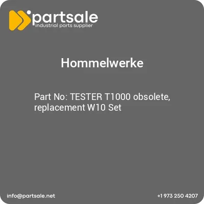 hommelwerke-tester-t1000-obsolete-replacement-w10-set