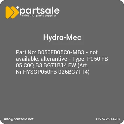 hydro-mec-b050fb05c0-mb3-not-available-alterantive-type-p050-fb-05-c0q-b3-bg71b14-ew-art-nrhysgp050fb-026bg7114