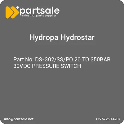 hydropa-hydrostar-ds-302sspo-20-to-350bar-30vdc-pressure-switch