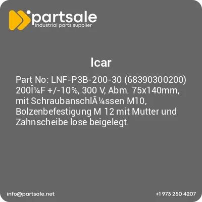 icar-lnf-p3b-200-30-68390300200-200i14f-10-300-v-abm-75x140mm-mit-schraubanschla14ssen-m10-bolzenbefestigung-m-12-mit-mutter-und-zahnscheibe-lose-beigelegt