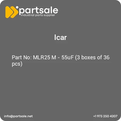 icar-mlr25-m-55uf-3-boxes-of-36-pcs