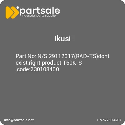 ikusi-ns-29112017rad-tsdont-existright-product-t60k-s-code230108400