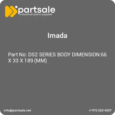 ds2-series-body-dimension66-x-33-x-189-mm