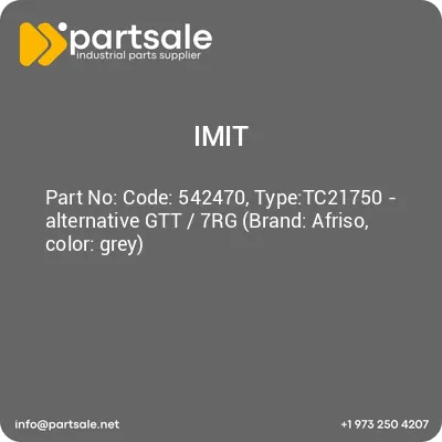 code-542470-typetc21750-alternative-gtt-7rg-brand-afriso-color-grey