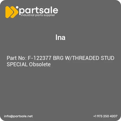 ina-f-122377-brg-wthreaded-stud-special-obsolete