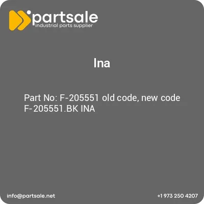 ina-f-205551-old-code-new-code-f-205551bk-ina