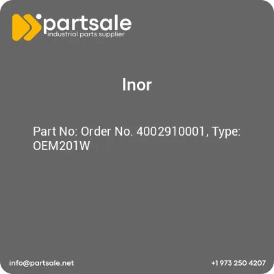 order-no-4002910001-type-oem201w