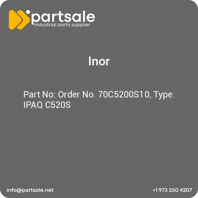 order-no-70c5200s10-type-ipaq-c520s