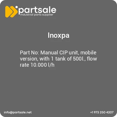 inoxpa-manual-cip-unit-mobile-version-with-1-tank-of-500l-flow-rate-10000-lh