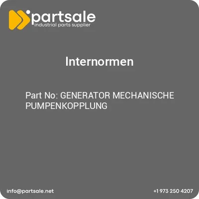 internormen-generator-mechanische-pumpenkopplung