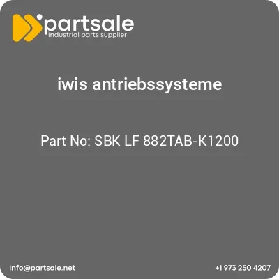 iwis-antriebssysteme-sbk-lf-882tab-k1200