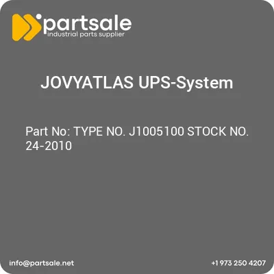 jovyatlas-ups-system-type-no-j1005100-stock-no-24-2010