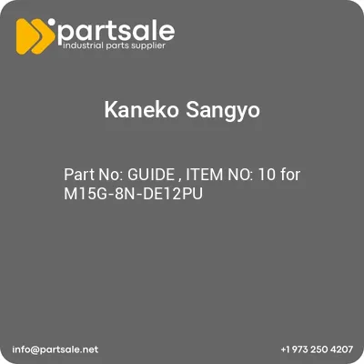 kaneko-sangyo-guide-item-no-10-for-m15g-8n-de12pu