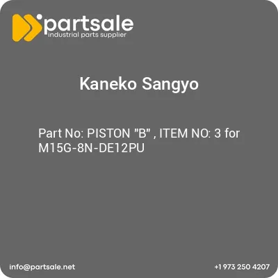 kaneko-sangyo-piston-b-item-no-3-for-m15g-8n-de12pu