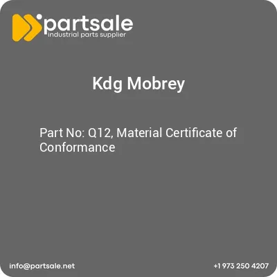 q12-material-certificate-of-conformance