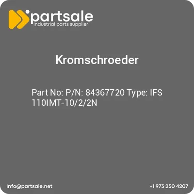 kromschroeder-pn-84367720-type-ifs-110imt-1022n