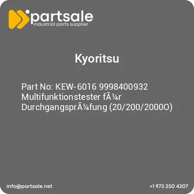kew-6016-9998400932-multifunktionstester-fa14r-durchgangspra14fung-202002000o