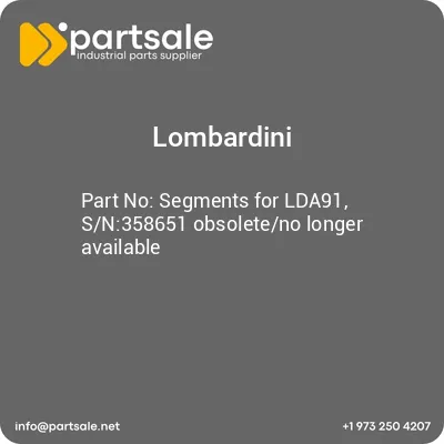 segments-for-lda91-sn358651-obsoleteno-longer-available