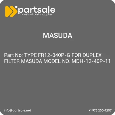 type-fr12-040p-g-for-duplex-filter-masuda-model-no-mdh-12-40p-11
