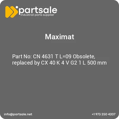 maximat-cn-4631-t-l09-obsolete-replaced-by-cx-40-k-4-v-g2-1-l-500-mm